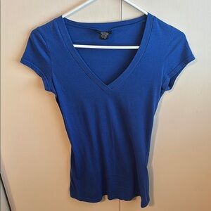 Rue 21 Women’s Small Basic Cobalt Blue V-Neck Shirt